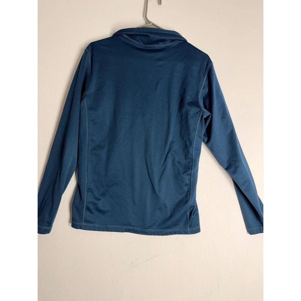The North Face Mens Blue Quarter Zip Pullover Fleece Active Layer Small S